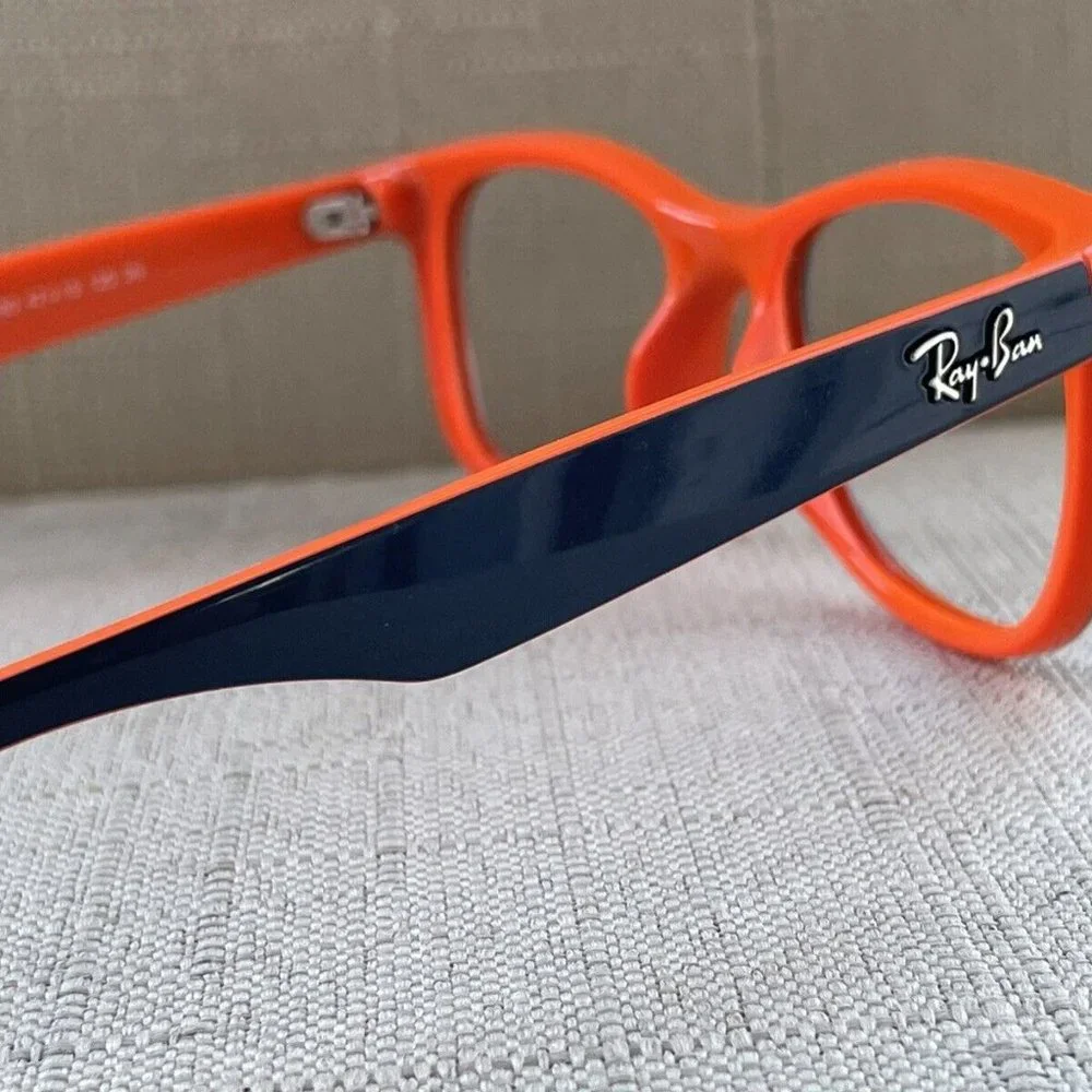 Ray-Ban Youth Eyeglasses Black/Orange Tone RJ8052S Glasses Frame